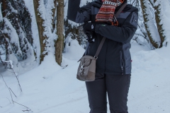 Xenia beim Winterwandern im Harz