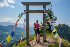 Wanderung auf dem Grat der Nagelfluhkette - Heldenfoto am Gipfel