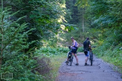 Radtour in Oberstaufen - Xenia und Robert machen Pause vom Anstieg