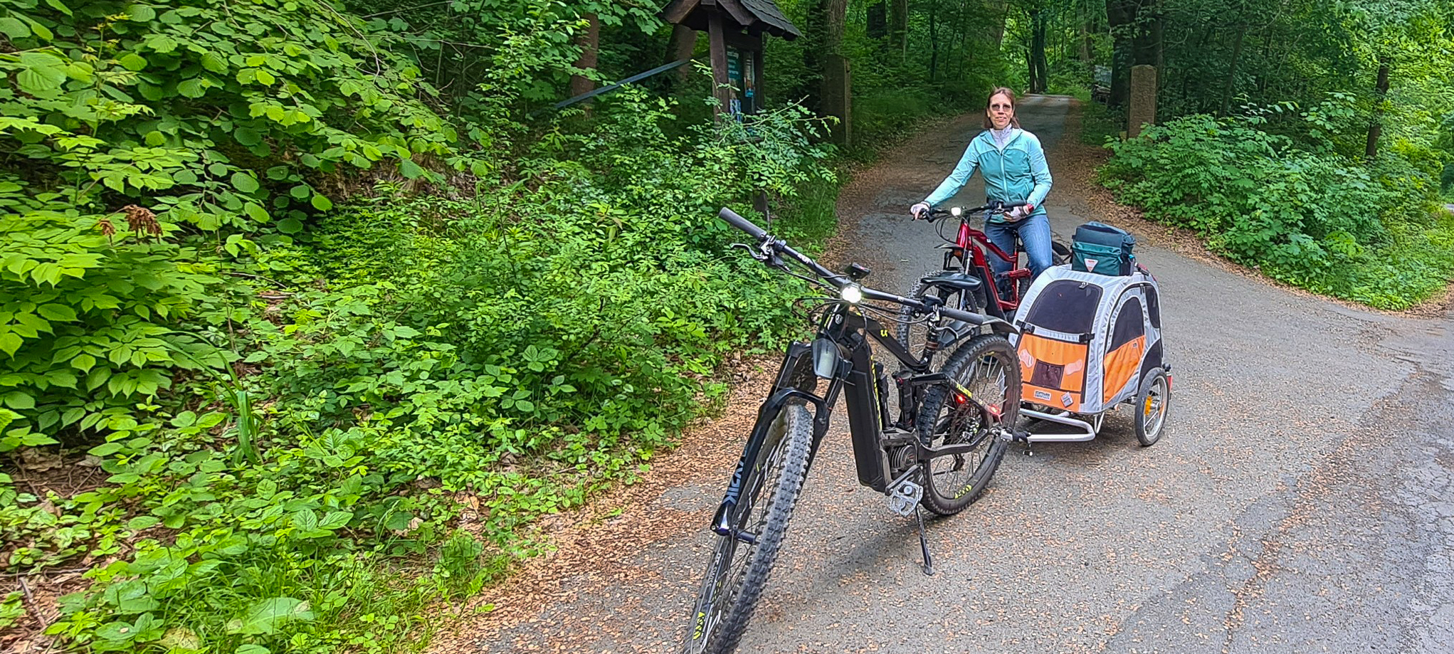 Radtour im Harz bei Goslar um den Granetalstausee und den Innerstestausee