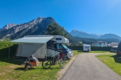 Schöner Platz im Karwendelcamp in Scharnitz