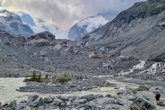 Blick auf den Morteratsch-Gletscher