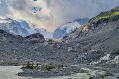 Blick auf den Morteratsch-Gletscher