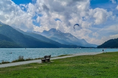 Radtour durchs Engadin - Lej da Champfer bei Silvaplana