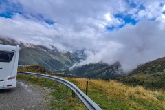 Fahrt über den Bernina-Pass