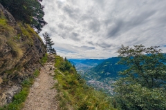 Meraner Höhenweg - toller Blick ins Tal