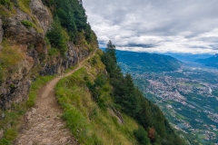 Meraner Höhenweg - toller Blick ins Tal