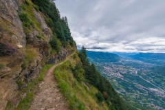 Meraner Höhenweg - toller Blick ins Tal