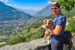 Ausblick vom Schloss Tirol auf Meran