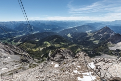 Blick ins Tal zur Seilbahnstation