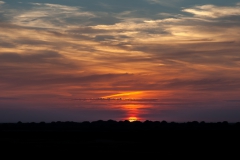 Sonnenuntergang auf Nordstrand