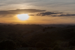 Sonnenuntergang in Trequanda