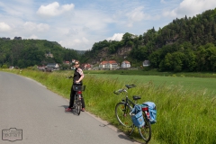 Radtour beim Elbsandsteingebirge