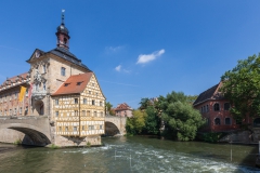 Das schwimmende Rathaus in Bamberg