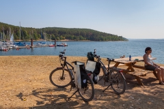 Radtour um den Brombachsee