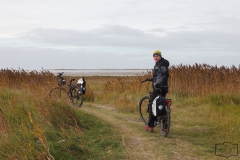 Fahrradtour im Herbst durch die Dünen auf Römö