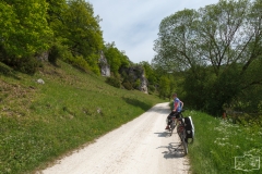 Radtour duchs Altmühltal bei Solnhofen