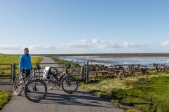 Radtour an der Nordsee zum Eidersperrwerk