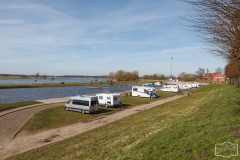 Elbblick beim Wohnmobilstellplatz Nedwiganger in Wittenberge