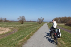 Radtour an der Elbe bei Wittenberge