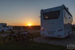 Idyllischer Sonnenuntergang auf Römö