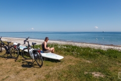 Radttour durch Schleswig-Holstein bei Maasholm an der Ostsee