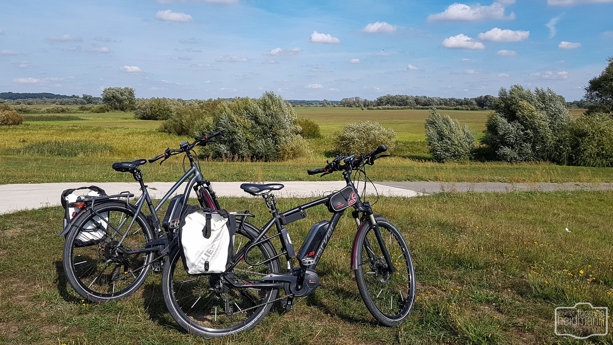 Radtour an der Elbe bei Lenzen am See