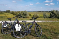 Radtour an der Elbe bei Lenzen am See