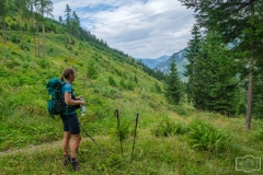 Wanderung zur Hirschgrubenalm und Modereggalm - Wanderpause