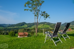 Ausblick vom Stellplatz in Oberstaufen OT Steibis