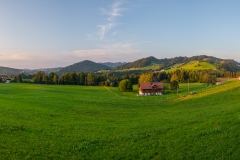 Ausblick vom Stellplatz in Oberstaufen OT Steibis