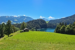 Blick auf den Hintersteiner See von oben