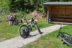 Mountainbiker beim Aufstieg zum Wildkogel