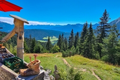 Ausblick von der Wettersteinalm