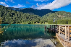 Am Weissensee in Stockenboi, Kärnten, Österreich