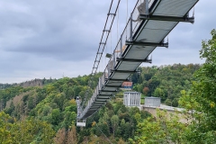 Hängebrücke an der Rapbode-Talsperre