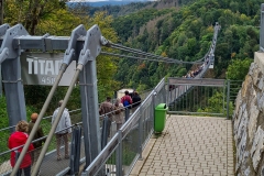 Hängebrücke an der Rapbode-Talsperre