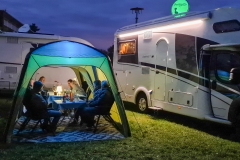 Gemütliches Beisammensein mit Freunden in Thale bei der Rapbode-Talsperre