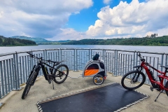 Radtour im Harz bei Goslar um den Granetalstausee und den Innerstestausee