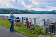 Radtour im Harz bei Goslar um den Granetalstausee und den Innerstestausee