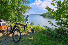 Radtour im Harz bei Goslar um den Granetalstausee und den Innerstestausee