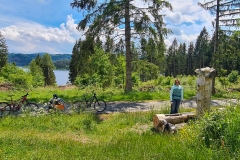 Radtour im Harz bei Goslar um den Granetalstausee und den Innerstestausee