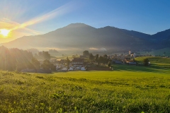 Sonnenaufgang am Wilden Kaiser in Söll