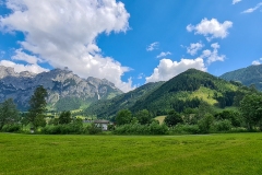 Ausblick in der Werfenwenger Bergwelt