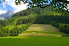 Ausblick in der Werfenwenger Bergwelt