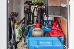RadFazz Fahrradhalter im Dethleffs-Alpa-Kofferraum verbaut